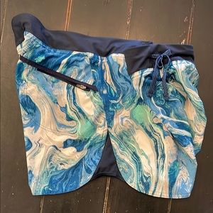 Patagonia Blue and Green Women's Swim Shorts
